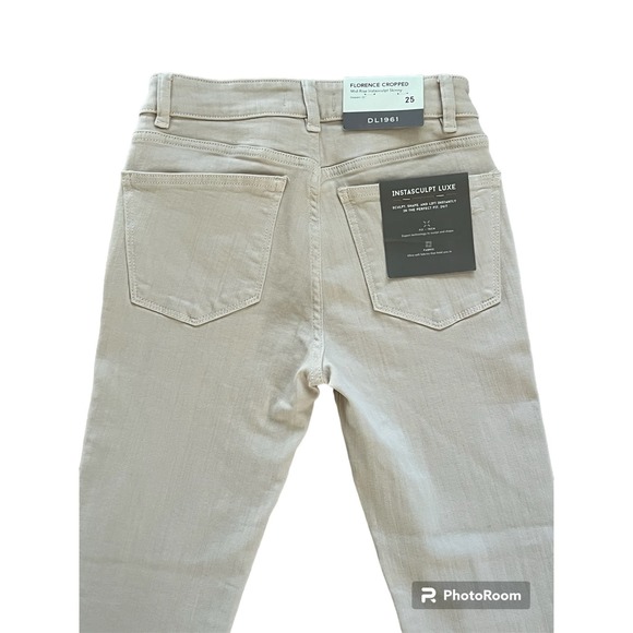 $200 NWT DL1961 Florence Cropped Mid-Rise Instasculpt Skinny Jeans Vacarro 25 - Picture 6 of 7